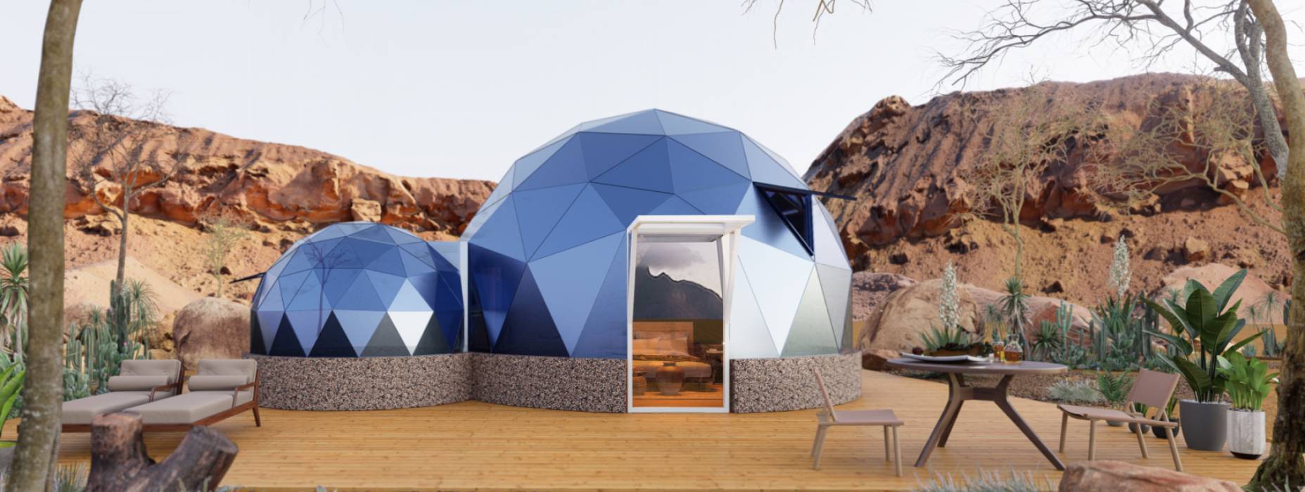 固始县球形智能光伏玻璃星空房